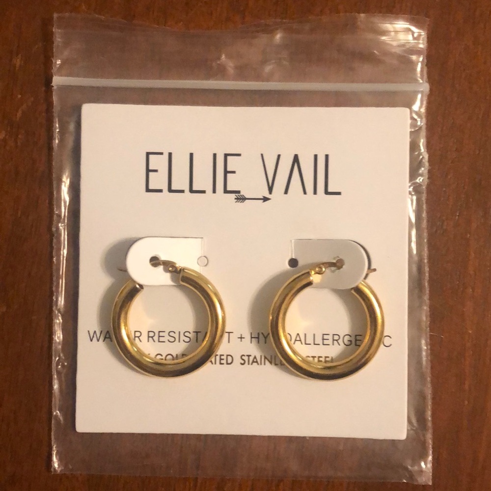 Ellie Vail 18k Gold Hoop Earrings